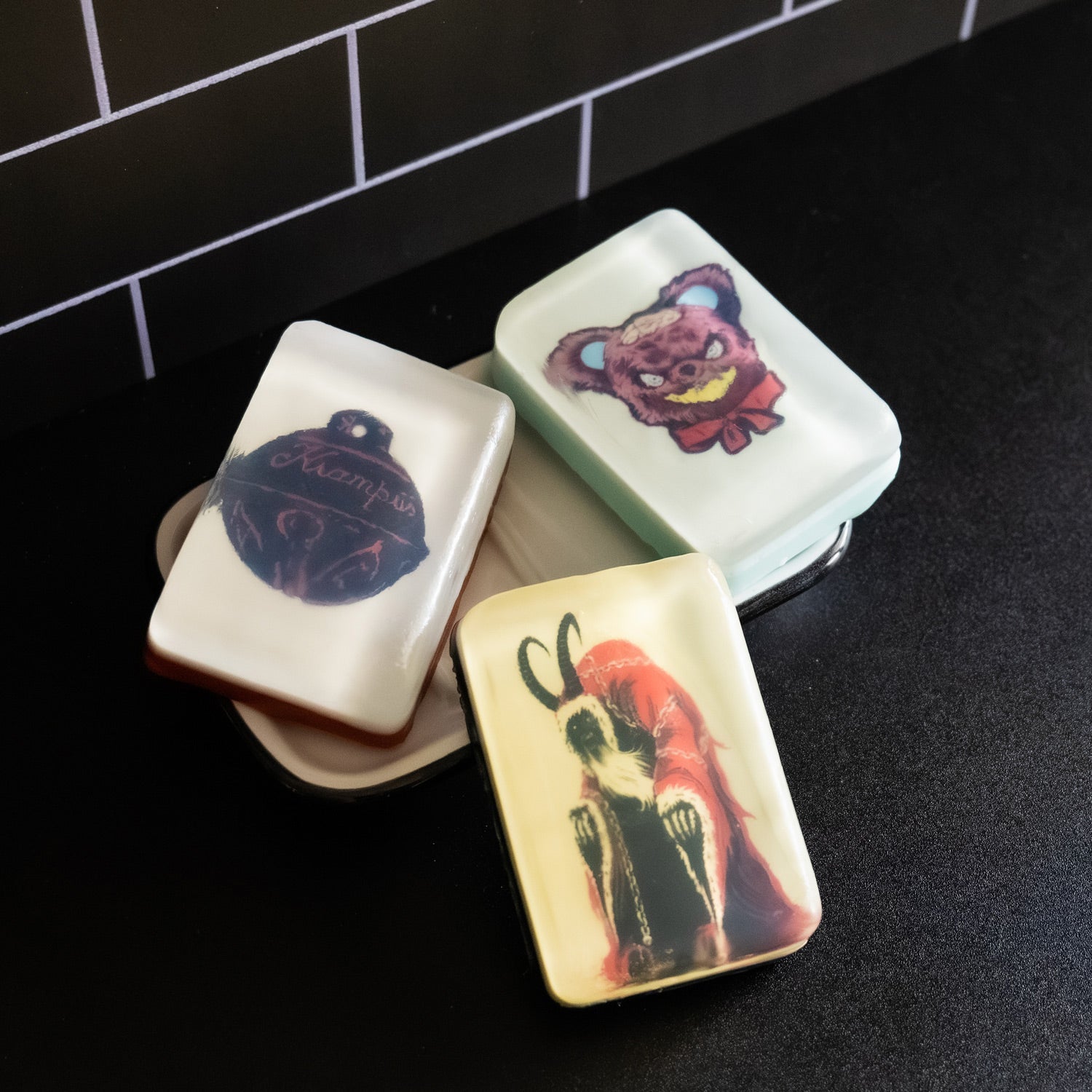SFLE112 Classic Horror Shop krampus soap assortment