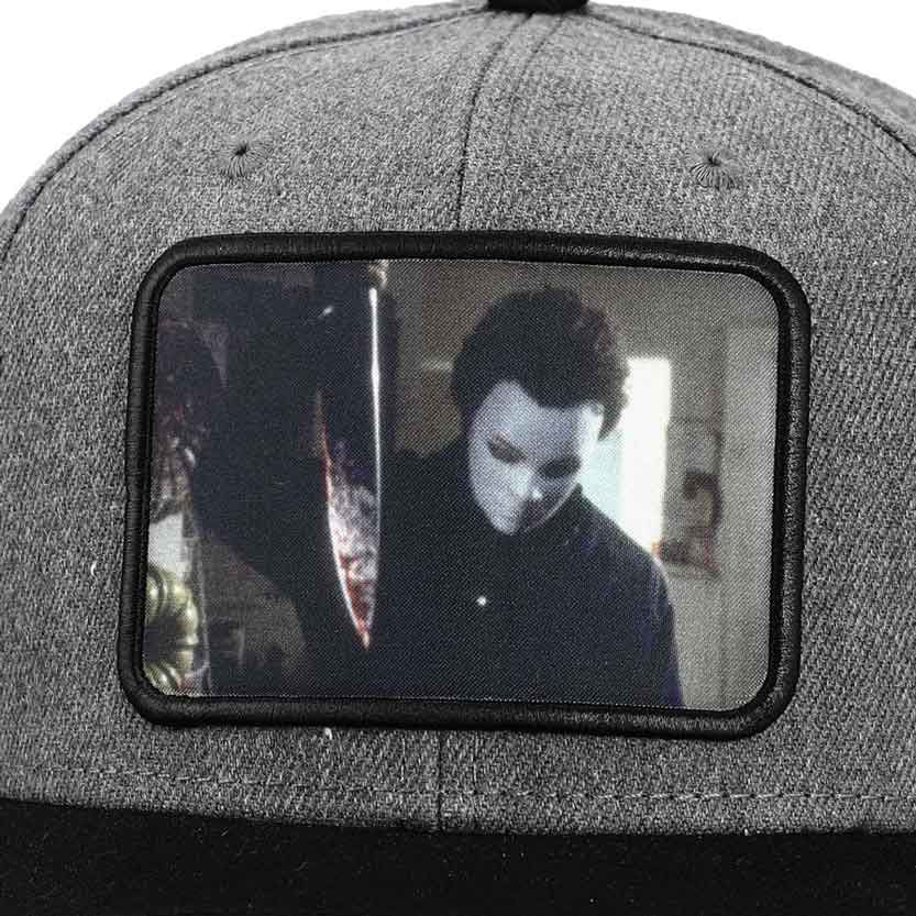 Classic Horror Shop Halloween Michael Myers Patch Pre Curved Snapback Hat SB9CVRMRXPP00