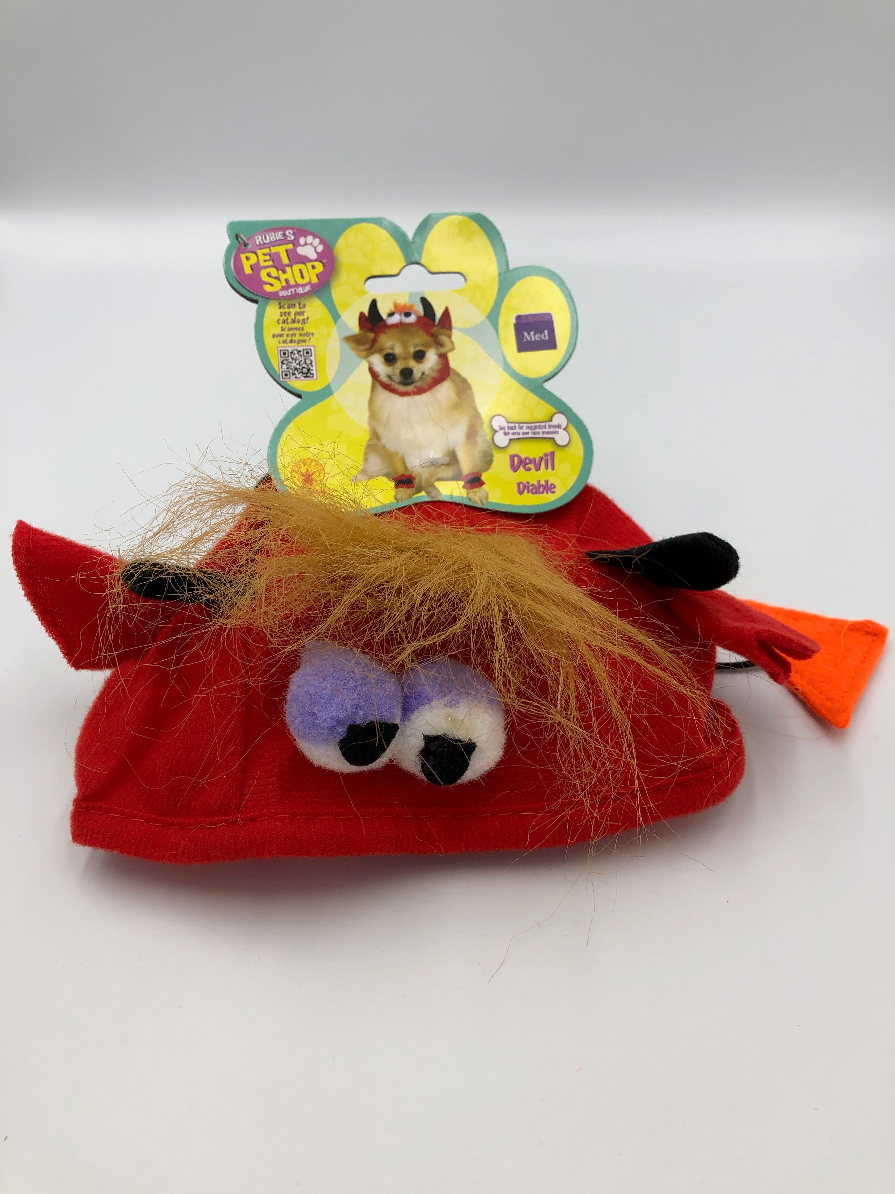 Devil Headpiece With 4 Pawcuffs Pet Costume-Pet Costume-2-Classic Horror Shop