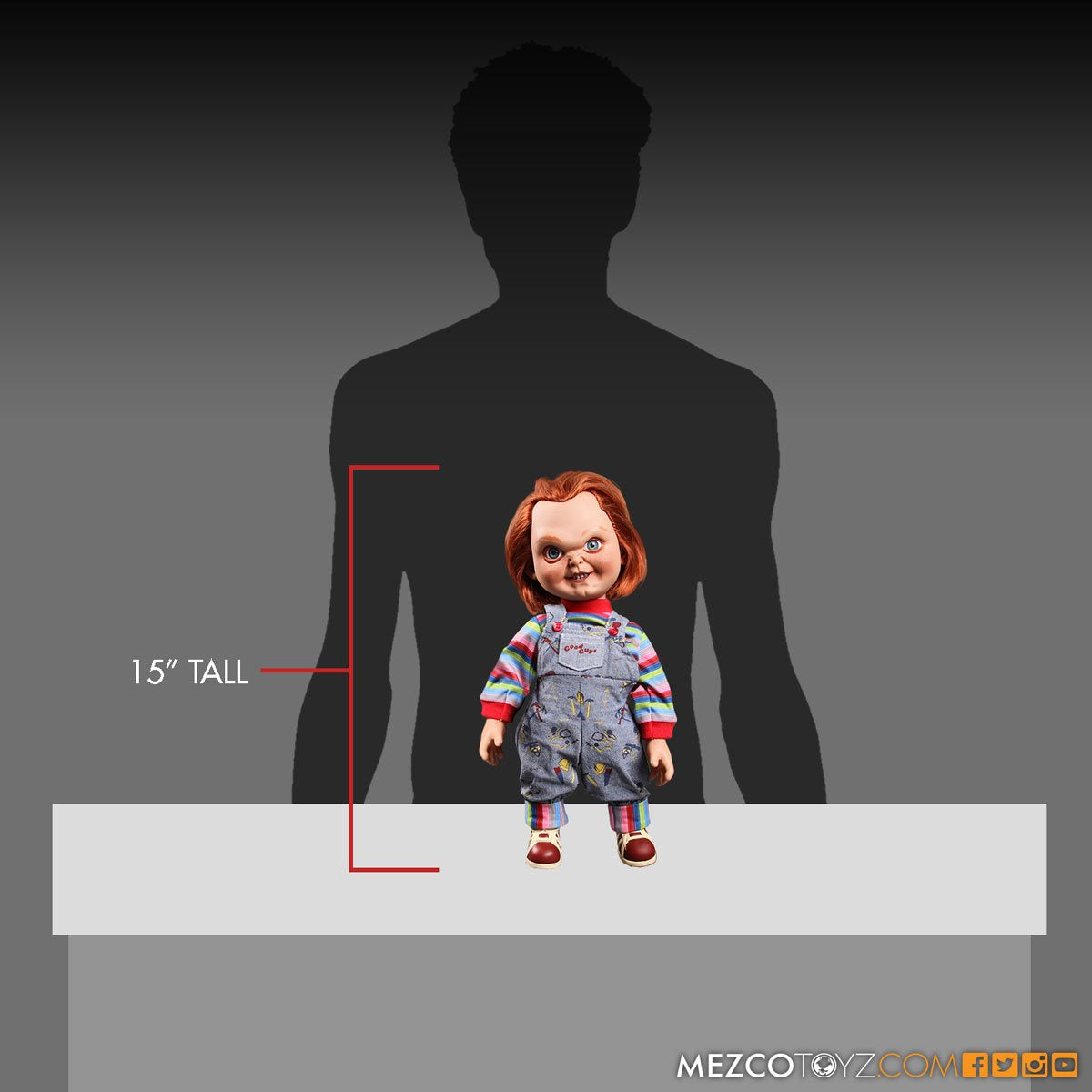 CHILD'S PLAY | 15 Inch Talking Chucky Doll-Action Figure-MZ78002-Classic Horror Shop