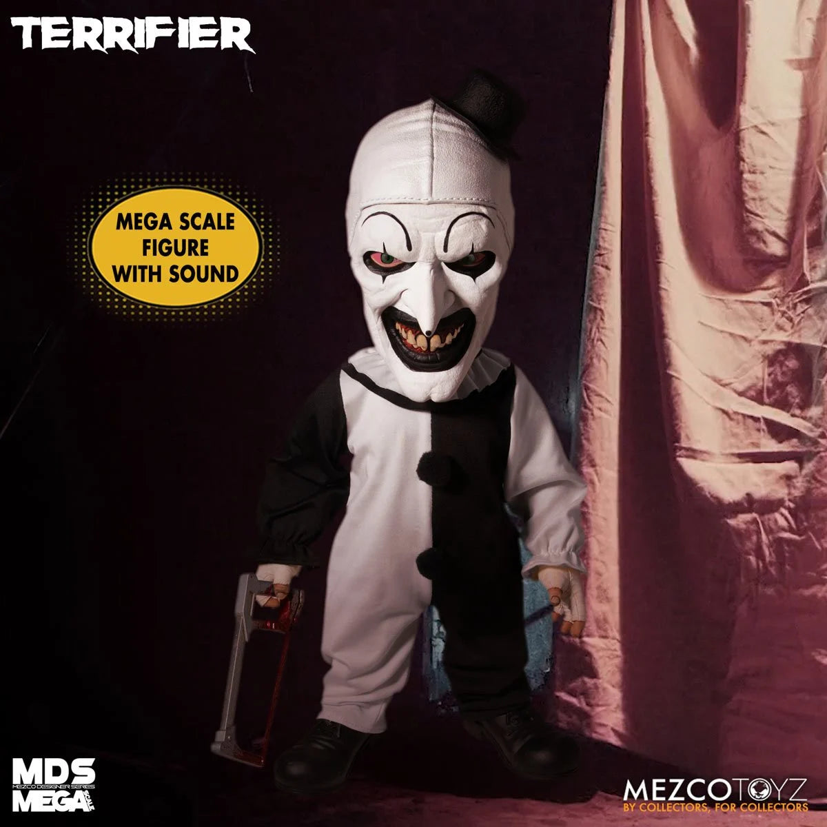 TERRIFIER 2 | 15 Inch Art The Clown Talking Mega-Scale Doll-Action Figure-MZ24020-Classic Horror Shop