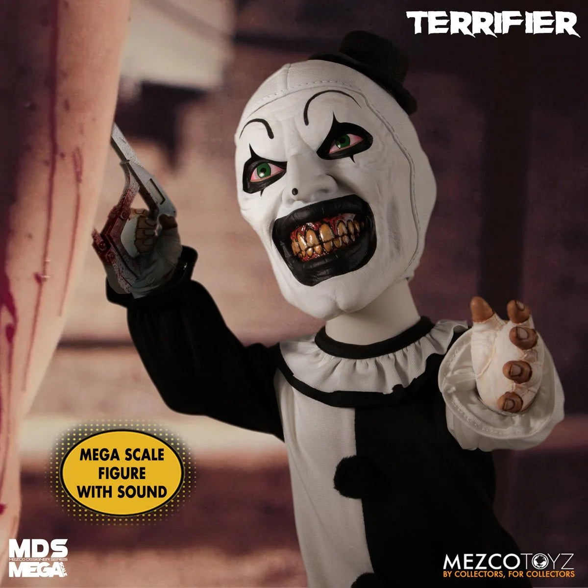 TERRIFIER 2 | 15 Inch Art The Clown Talking Mega-Scale Doll-Action Figure-MZ24020-Classic Horror Shop