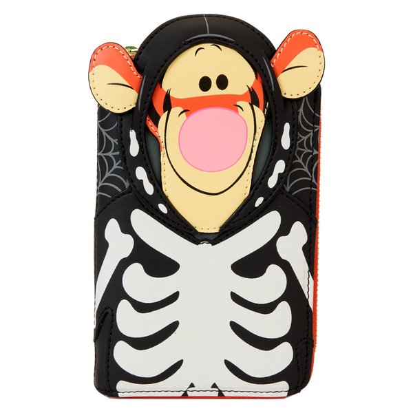 さ*ー様 genten Disney Winnie the Pooh キーホルダ DISNEY - Winnie The Pooh Skeleton Tigger Glow Zip Around