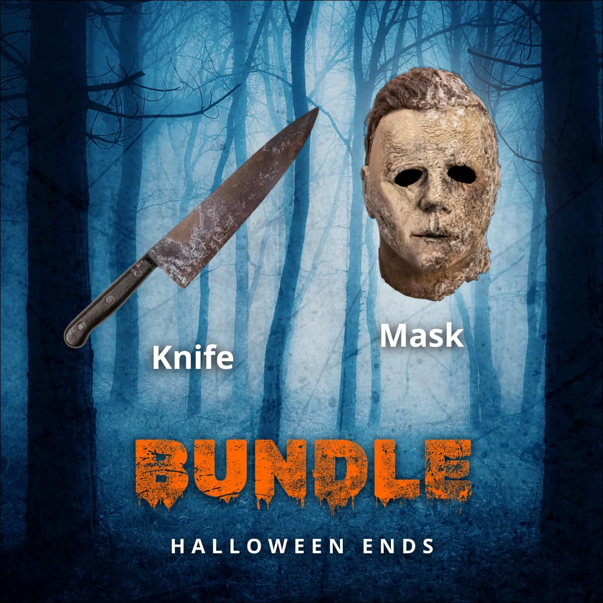 HALLOWEEN ENDS | Michael Myers Bundle with Mask & Knife (NO COVERALLS)-Costume Bundle-MMEB-Classic Horror Shop
