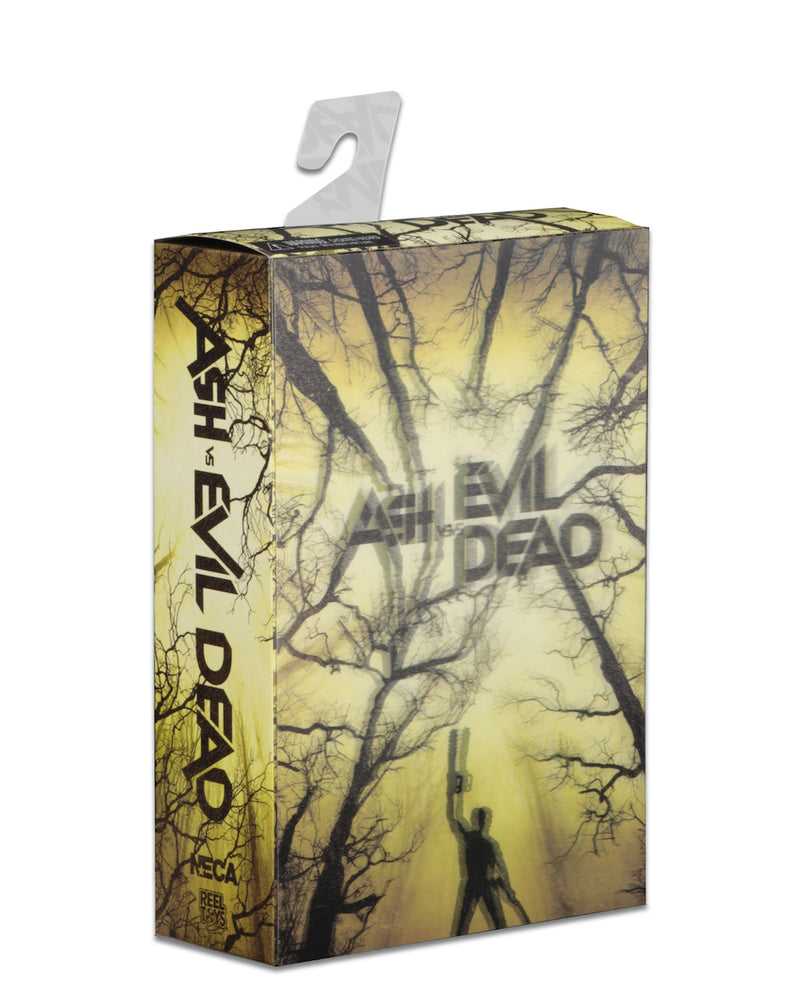 This is an Ash vs Evil Dead 7" Intimate NECA action figure lenticular box front.