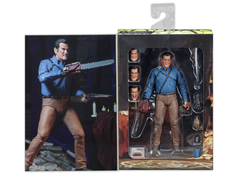 This is an Ash vs Evil Dead 7" Intimate NECA action figure inside of box.