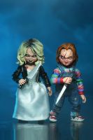 BRIDE OF CHUCKY - Chucky & Tiffany 7" Scale Action Figure-NECA-5-42114-Classic Horror Shop