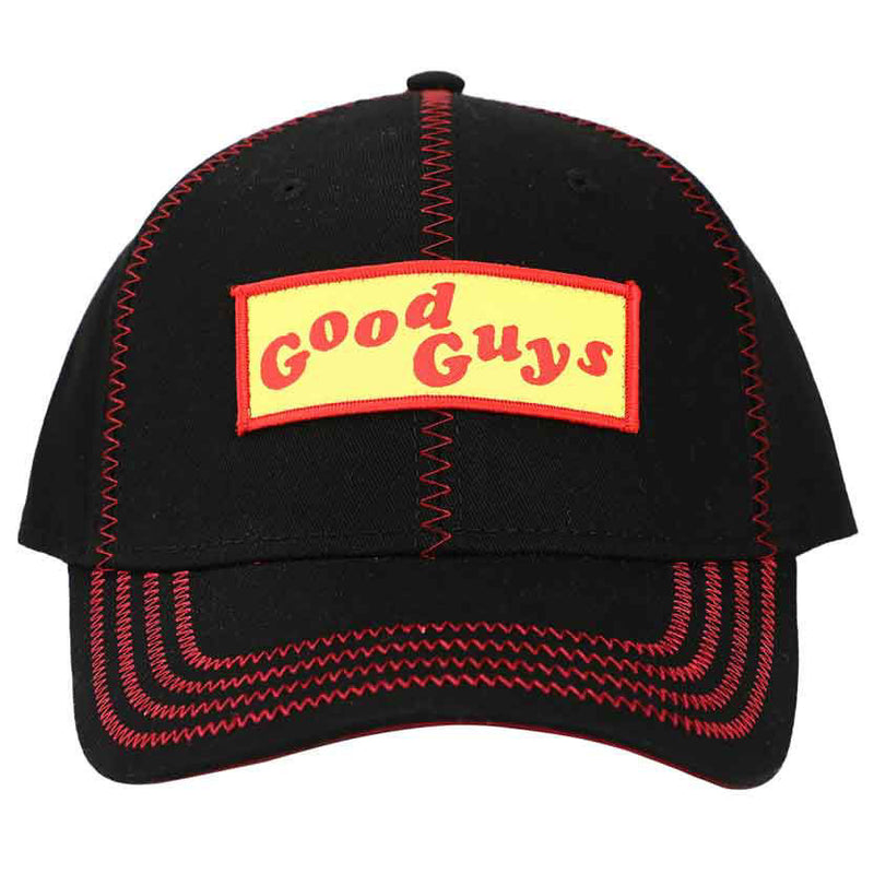 Classic Horror Shop Chucky Good Guys Contrast Stitch Pre-Curved Snapback Hat - BAM0XP8UNIPP00