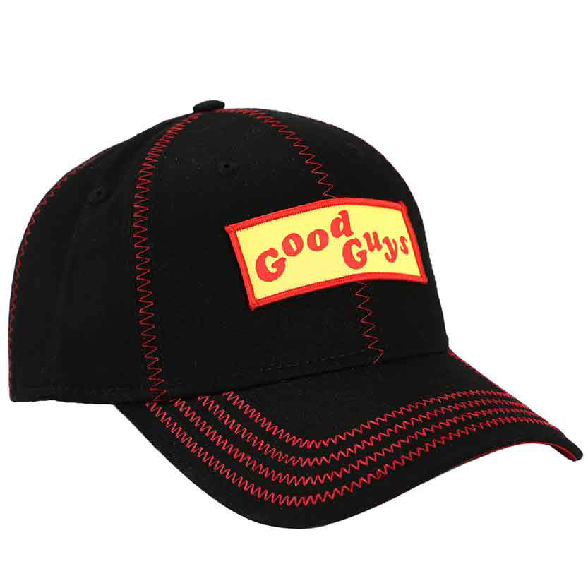 Classic Horror Shop Chucky Good Guys Contrast Stitch Pre-Curved Snapback Hat - BAM0XP8UNIPP00