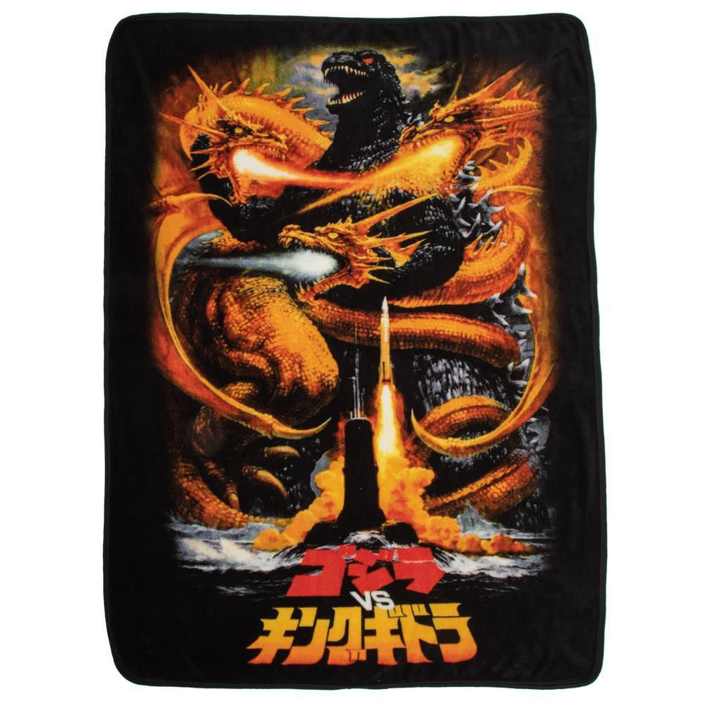 Classic Horror Shop Godzilla Fleece Throw Blanket - BZ8UYZGDZ00PP00