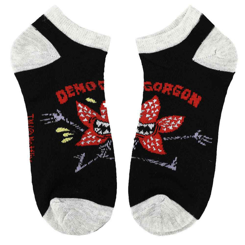 Classic Horror Shop Stranger Things Mixed Icons 5 Pair Ankle Socks ASF0ZYMNETPP00