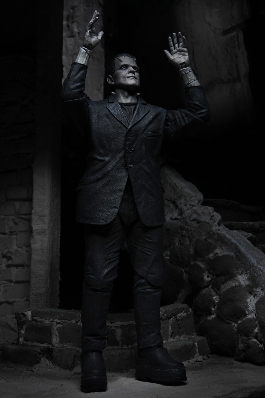 Universal Monsters - NECA 7” Scale Action Figure – Ultimate Frankenstein’s Monster (B&W)-NECA-04805-Classic Horror Shop