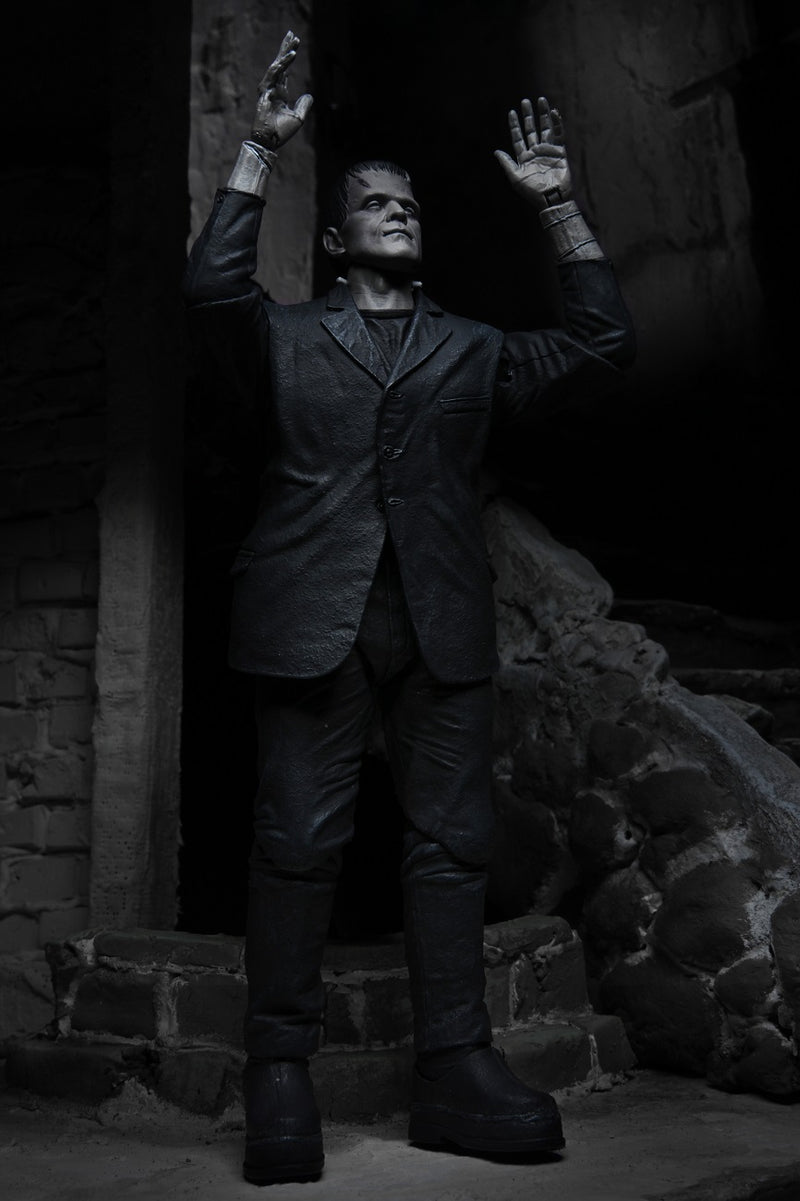 Universal Monsters - NECA 7” Scale Action Figure – Ultimate Frankenstein’s Monster (B&W)-NECA-04805-Classic Horror Shop