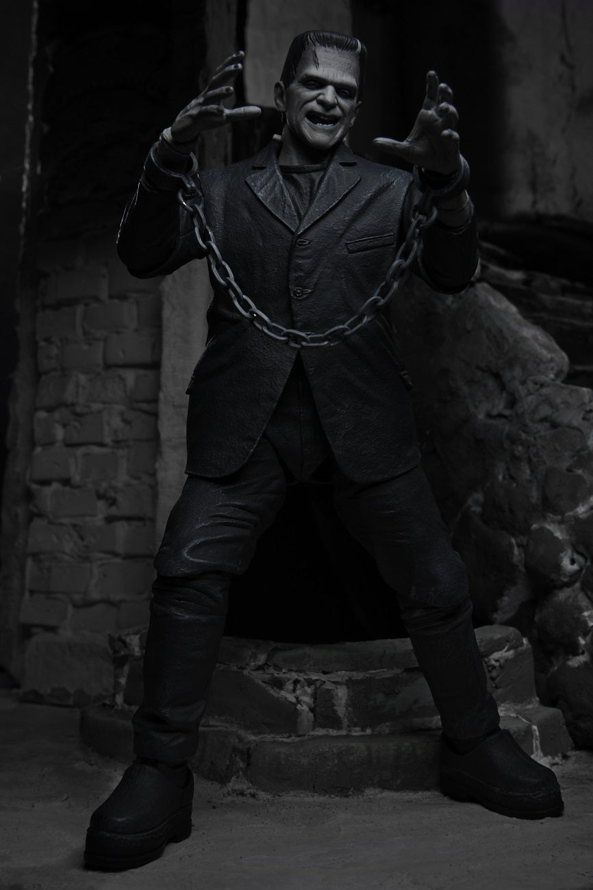 Universal Monsters - NECA 7” Scale Action Figure – Ultimate Frankenstein’s Monster (B&W)-NECA-04805-Classic Horror Shop