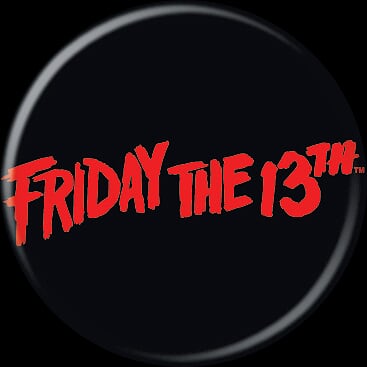 FRIDAY THE 13TH - Small Logo Button-Button-1-84201-Classic Horror Shop