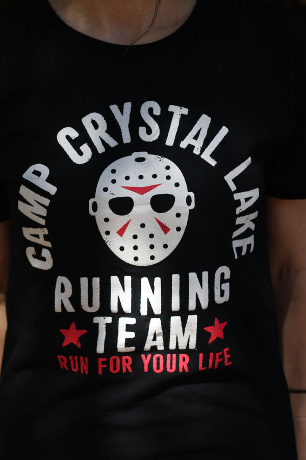 FRIDAY THE 13TH - Adult Camp Crystal Lake Running Team T-shirt, Men's-T-shirt-1-Classic Horror Shop