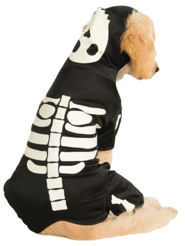 Glow-In-The-Dark Skeleton Pet Hoodie-Pet Costume-2-Classic Horror Shop