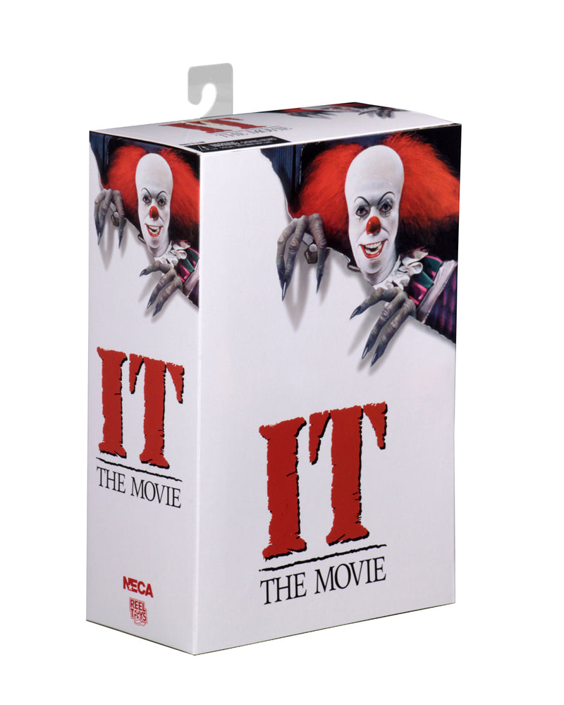 This is an It Movie 1990 NECA ultimate action figure with Pennywise package
