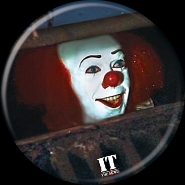 IT 1990 - Pennywise Sewer Button-Button-1-85755-Classic Horror Shop