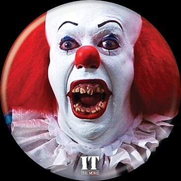 IT 1990 - Pennywise Teeth Button-Button-1-85756-Classic Horror Shop