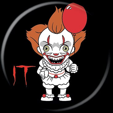 IT 2017 - Pennywise Chibi Button-Button-1-87441-Classic Horror Shop
