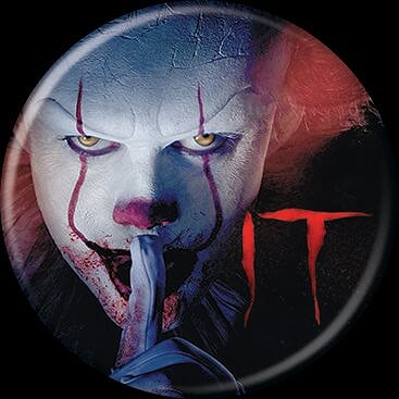 IT 2017 - Pennywise Shhh Button-Button-1-86749-Classic Horror Shop