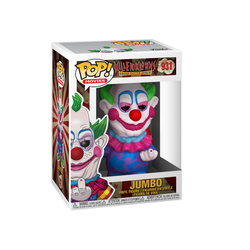 This is a Killer Klowns From Outer Space Pop Funko vinyl box number 931 of Jumbo.