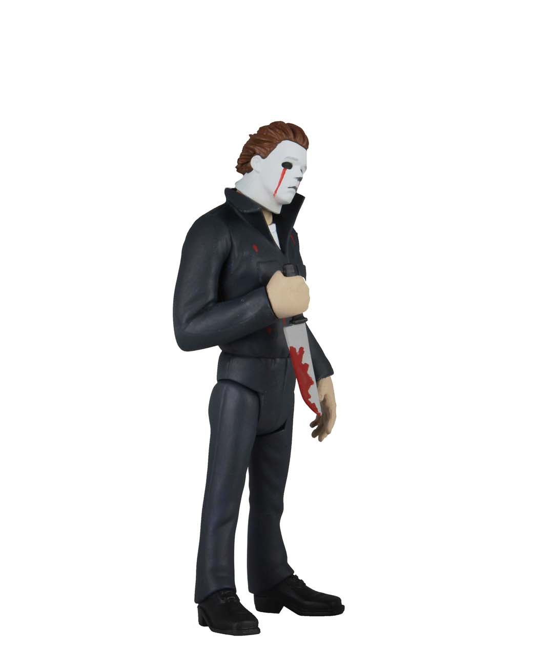 This is NECA Toony Terror Series 5 Halloween 2 Michael Myers and he has blood tears and is holding a bloody knife.