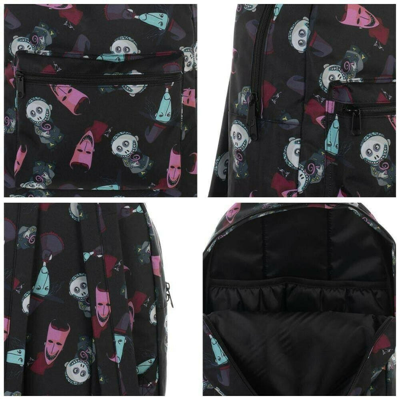 NIGHTMARE BEFORE CHRISTMAS Lock Shock and Barrel Sublimated Backpac