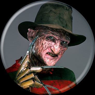 A NIGHTMARE ON ELM ST - Freddy Krueger Grey Button-Button-1-84203-Classic Horror Shop