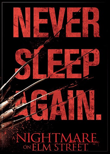 A NIGHTMARE ON ELM ST - Freddy Krueger Never Sleep Again Magnet-Magnet-1-71431M-Classic Horror Shop