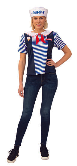 STRANGER THINGS - Adult Robin Scoops Ahoy Outfit-Costume-1-Classic Horror Shop
