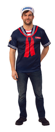 STRANGER THINGS - Adult Steve Scoops Ahoy Outfit-Costume-1-Classic Horror Shop