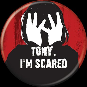 THE SHINING - Tony I’m Scared Button-Button-1-85813-Classic Horror Shop