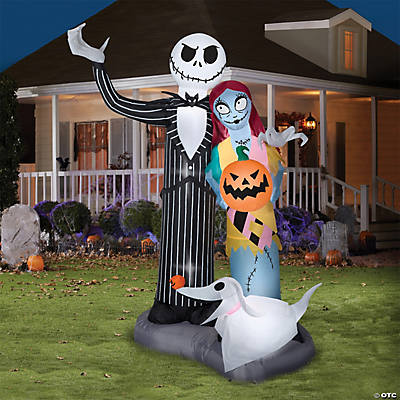 classic horror shop blow up inflatable nightmare before christmas jack sally and zero outdoor yard decoration 1 ss220951g